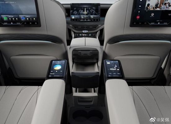 Denza D9 MPV EV車571nmのリチウム鉄電池4WD電気SUV 180km/h