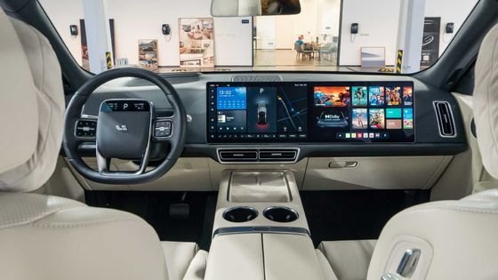 李L9 AWD大きいSUVの電気自動車のリチウム鉄の隣酸塩電池1000km 446hp