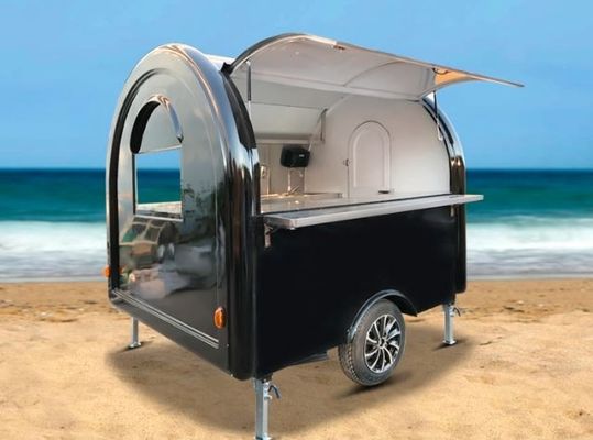 アウトドアバーガーファクトリー カテリング ステンレス製キッチン付き 移動式ファストフードトレーラー