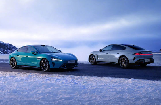 全新Xiaomi SU7 セダン 475kW または 664bhp パワー 165mph 新しいエネルギー車両