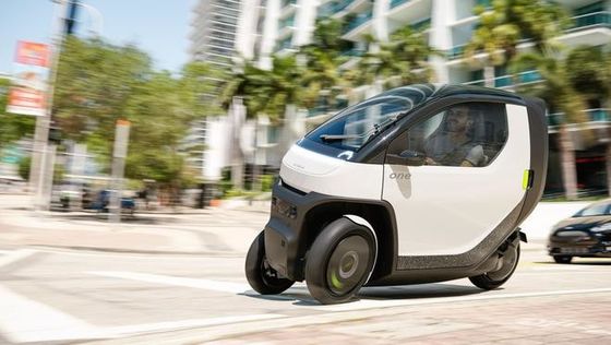 ミニ EVカー @ Nimbus One A コンパクト,傾斜式Etrik 都市通勤のためのバッテリー範囲で最大50mphまでの速度を可能に