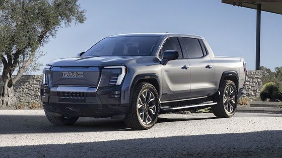 GMC Sierra EV 双エンジンのパワートレイン 754Pで,最大9500ポンドまで牽引し,最大1300ポンドのペイロードを牽引することができます.