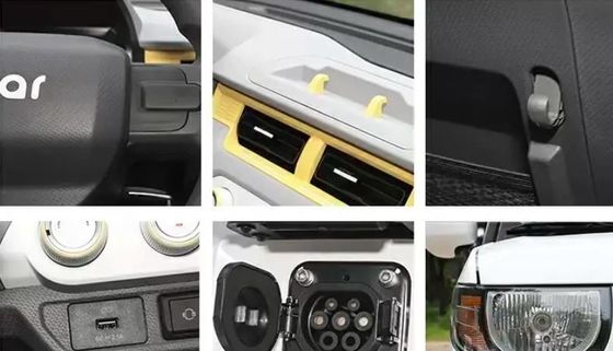 快適で実用的な電動車 - チェリーQQアイスクリームキルイ2024 170km 205km 3ドア4シートミニEVミニカー