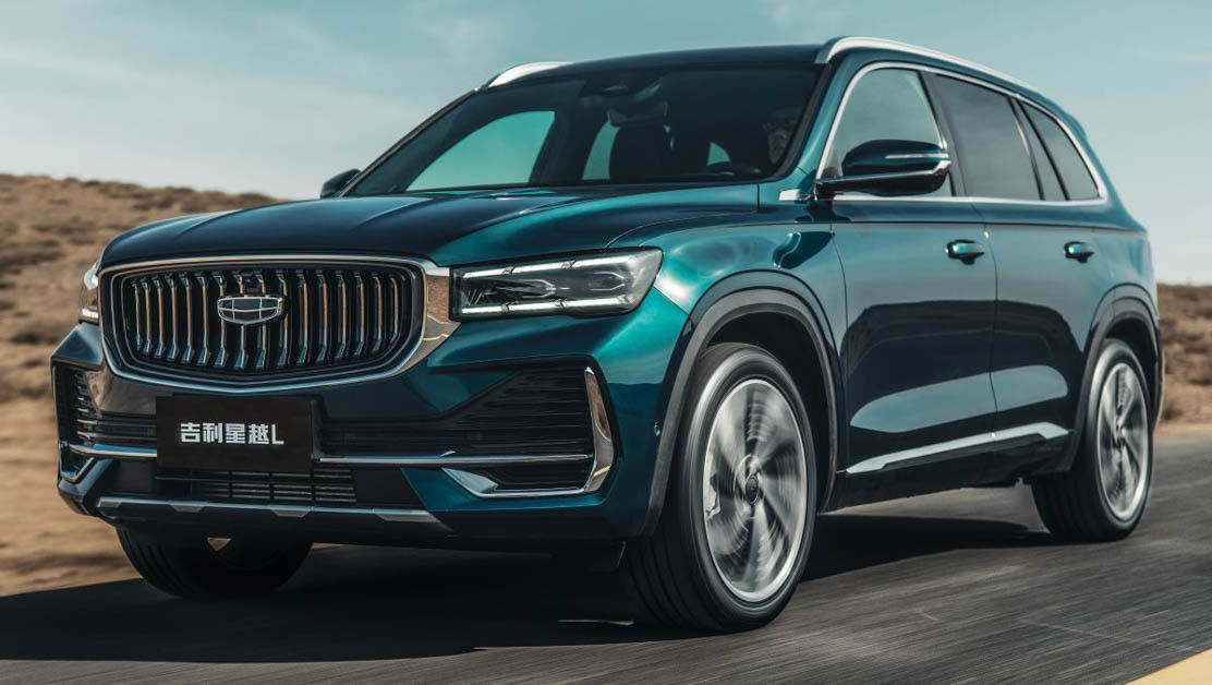 Geely Xingyue L SUVの電気自動車AWD PHEVはドライブに電気自動車215km/hを残した