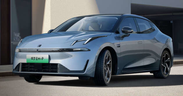 強力な新型ハイブリッドカー LYNK&CO 07 EM-P 163 PS と 255 Nm トークと 160kw モーターパワー&3 スピード DHT ギアボックス